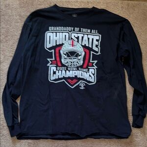 Ohio State Rose Bowl Black Long Sleeve Shirt XL